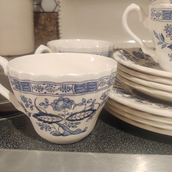 Myott Meakin tableware, vintage blue onion pattern - Picture 10 of 16
